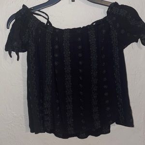 black off the shoulder top